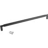 SOTECH 10 x maniglia per mobile E9 in acciaio inox nero opaco BA 320 mm/Ø 16 mm con zoccoli in metallo