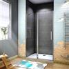 AICA Porta Doccia Per Nicchia 90x195cm Apertura Battente Vetro Barra