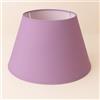 Generico 40 cm Cono Paralume, Tessuto di Cotone con PVC Bianco, Prodotto Artigianale, per Lampada da Tavolo, Piantana (Lilla)