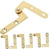 Artibetter Cerniere Pivotanti per Porte Nascoste in Rame Cerniere ad Albero e Giù Ferramenta per Porte Segrete Rotazione 360° Set da 4 e Alluminio