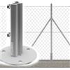 ITALFENCE Staffa da tassellare in ferro zincato per palo a T [35x35mm, 10 pezzi]