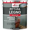 ARCANE INDUSTRIES Vernice per legno esterno e interno, per tutti i tipi di legno - ARCALAC - 201-0,5 L Grigio Antracite - RAL 7016