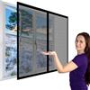 WGLF SUN Tenda Zanzariera Magnetica per Finestra 127 x 236 cm Tenda Zanzariera Porta Senza Foratura con Adesivo Forte per Balcone e Porta Finestra, Nero