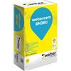 Weber Rasante idrofugato a finitura liscia Weber Cem RN360 bianco 25kg