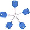 TPM Go 5pcs Blue Cross Key Lock Pick Kit, Master Key per Cross Lock Picking serratura apertura