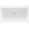 PRIMAGRAN Lavello da Cucina Tutto Bianco 78x50cm, Lavandino in Granito a 1 vasca + Sifone Classico, Lavabo da Cucina Incasso al Mobile 80cm - Oslo Top S530