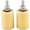 Wresetly 2PCS 50X70Mm PP Steel Flat Roller Guida Ruota 6201 Vite per Porta Elettrica Scorrevole Cancello