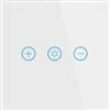 Lancoon Interruttore Dimmer Professionale con Supporto per Pannello in Vetro Temperato Funzione di Temporizzazione del Telecomando Senza fili Vocale per Lampada Dimmerabile(bianco)