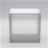 Fuchs Design Blocco di vetro design a vista trasparente lucido 19x19x10 cm - 4 pezzi