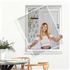 jarolift Profi Line Zanzariera per Finestra, con Telaio in Alluminio Accorciabile, 80 cm x 150 cm (Larghezza x Altezza), Colore Telaio Bianco