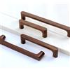Yeandshi 2 maniglie per mobili in legno di noce naturale marrone con foro centrale da 128 mm per cucina, armadio, comò, porta, armadio, pomelli, per armadietti, cassetti, credenze