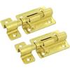 CRISCUOLO Brico Store 2PZ CATENACCIO ZINCATO OTTONE A CANNONE CHIAVISTELLO PORTA PORTONE INFISSI STRETTO 60mm