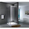 Yellowshop - Box Doccia Angolare 70 80 90 100 120 Cabina Bagno In Cristallo 6 MM Rettangolare Quadrato Curvo Serie Smart (Cm 90 x 90 Quadrato, Cristallo 6mm Trasparente)