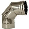 MBM Curva 90 canna fumaria DN 140 tubo acciaio inox 316