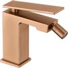 MICE COLLECTION MICE BDP048-2ORC Rubinetto Monocomando per Bidet in Ottone Rubinetteria WC per Acqua Fredda/Calda Oro Rosa Spazzolato