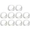 BEAZOOM Confezione da 10 clip per tubi rotondi, supporto a scatto in PE per tubi da 75 mm e 110 mm, bianco (75 tubi)