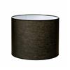 ORION LIGHTSTYLE Paralume in tessuto, 40 cm, attacco E27, lampada da tavolo rotonda, colore nero
