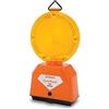 SISAS Lampeggiatore stradale bipila EUROFLASH GIALLO LAMPEGGIANTE 2 leds lato per cantieri stradali e urbani con CE
