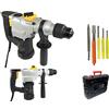topolenashop Trapano scalpellatore martello demolitore 1350w 28mm tassellatore 5 accessori