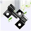 WMLBK 100 clip di fissaggio in acciaio inox, colore nero, in WPC, per terrazze, 7 - 10 mm, clip di fissaggio in acciaio inox (10 mm)