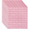 TEKHOME Carta da Parati 3D Mattoni,pannelli decorativi 3d per parete,Autoadesiva Wallpaper, Impermeabile Spessore 6MM Wallpaper per Cucina Ufficio TV Sfondo (10, ROSA)