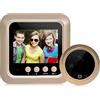 Splenssy Spioncino digitale per porta, Spia per porta Telecamera di sicurezza Campanello intelligente Schermo LCD da 2,4 Visione notturna Cattura foto Telecamera digitale per monitor porta