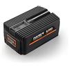 FUXTEC Batteria agli ioni di litio da 40 V, 6 Ah, EP60, estremamente resistente con la minima perdita di energia; capacità: 6,0 Ah (240 Wh); nessuna perdita di carica durante un lungo periodo di non