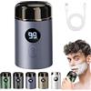 Gienslru Easy Trim, Mini Rasoio Elettrico Per Intimo Uomo, Easytrim Rasoio Wet & Dry Usb Ricaricabile, IPX7 Impermeabile, Basso Rumore Potente Motore Ad Alta Velocità (Blu)