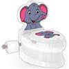 JAMARA 460957 My Little Elephant with Flush Sound Easy to Clean, Suction Cups for Good Hold, Toilet Paper Holder, backrest Removable, LED Light, White