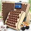 Explore Motion Tappetino di Agopressione Premium 6 in 1 - Edizione Sandstone | Massaggio schiena e cervicale contro stress e tensioni | Con cuscino, tappetino extra, palla da massaggio e borsa | Senti la differenza