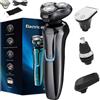 NNBWLMAEE Sekoda Pro 8 Electric Shaver, Electric Shaver for Man, 4D Floating Head Shaver, Fast Charging, Quiet Motor, Dual-Track Blades, IP6X Waterproof (Black,Upgrade)