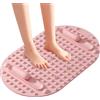 Tuxuseo Tappetino Per Massaggio Ai Piedi - Tavoletta In Silicone Portatile Antiscivolo,Strumento Massaggiante Per Piedi Portatile | Per Viaggio Pavimento Rilassamento Meditazione Yoga Pratica Comfort