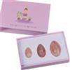 VIYOLI Yoni Egg Set di uova di giada in quarzo rosa naturale, rassodante per muscoli Kegel, con scatola