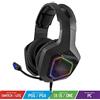 SPIRIT OF GAMER - Elite-H50 - Cuffie Audio Full Black Gamer - Microfono - Cuscini In Similpelle - Retroilluminazione LED RGB - Jack Da 3,5 Mm PC / PS4 / XBOX ONE/Switch Multipiattaforma