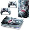 GALSOR Protettivo Per PS5 Skin Disc Edition Anime Console E Controller Vinile Cover Wraps Per PS 5 Version 33161 Senza Bolle E Senza Residui