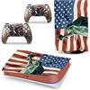 PDURMBUAB Nessuna Schiuma Nessuna Bolla Pelle Decalcomanie Anime Console Per PS5 Disk Edition 2 Controller Pellicola Vinile Avvolge, Durevole, Resistente Graffi 07618