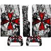 LNMLRBXEXZ Compatibile Con Adesivi Skin Per PS5 Slim Skin Disc Edition & Per Digital Console Controller Vinyl Cover Skins Wraps Scratch Resistant Compatible 60516 Avvolgimento(Disc Version)