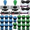 SJ@JX Arcade Game 2 Player Controller Kit fai da te Microswitch Pulsante incasso 4 e 8 Vie Joystick Zero Delay USB Encoder Fighting Stick Maniglie Console per PC MAME Raspberry Pi Retropie