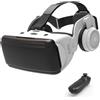 BHJAYIGS Occhiali VR, Visore Realtà Virtuale 3D, VR Visore Cuffie, Glasses 3D con Lenti HD Anti Luce Blu, Compatibili con Smartphone iPhone Android da 4,7-7,2 Pollici, Regalo di Natale, Regalo(B)