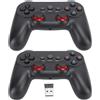 EIMSOAH Controller Wireless, Joystick di Gioco Wireless con Controllo Sensibile con Ricevitore USB, per Dispositivi di Gioco per Console TV PC