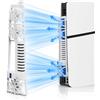 uprgk console ventola di raffreddamento console per PS5 Slim,dispositivo di raffreddamento per host di gioco con 3 ventole di raffreddamento e luce LED RGB,accessori di raffreddamento efficienti