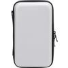 RASTKY Custodia Rigida per 2DS, 2DS LL, 3DS e 3DSole con 8 Slot per Cartucce di Gioco, Custodia Resistente all'acqua con Accessori per Riporre Oggetti (SILVER)