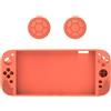 Generico Custodia in silicone per console di gioco per Switch 2 Custodia protettiva in pelle Custodia protettiva antiurto per Switch2 (orange)