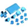 Perfect Part Set completo di pulsanti personalizzati Mod Kit per Sony Playstation 4 PS4 Controller di ricambio (blu cromo)