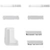 Generic 2Pcs Supporto per PS5 Slim Console staffa di montaggio orizzontale, facile supporto Stand Holder orizzontale per PS5 Slim Console (Modello A)