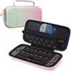 Canboc Custodia da trasporto Nintendo Switch 2 (2025), borsa rigida per console Switch 2 con 24 slot per schede di gioco, tasca in rete per accessori, rosa sfumato verde (Solo custodia)