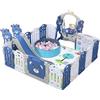 Nine point nine Box Bambini, Recinto per Bambini, Box Neonato con Materassino Grande Interni ed Esterni, Infantile Centro Attività Parco Giochi per Bambino con Schiuma Anticollisione (C 20+2)