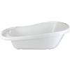 mille idee Vasca Da Bagno Baby 23 Litri con Tappo di Scarico - Vaschetta Bagnetto Neonato e Bambino, Ergonomica con Maniglie, 79 x 41 x 27 cm, Bianca in plastica