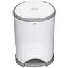 Korbell - MINI - Pattumiera per pannolini - 9 L - Bianco - Economico - Ecologico - Pedale a pedale - Capacità di 25 strati