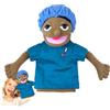 Geonoy Burattino a mano di carriera, Marionette Educative Morbide Con Bocca Mobile, Bambola di Peluche Giudice Postino Assistente di Volo, per Spettacoli di Feste Insegnamento di Narrazione